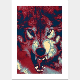 Wolf ayes 02 Posters and Art